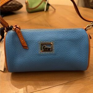 Dooney & Bourke Blue and Brown Mini Bag
